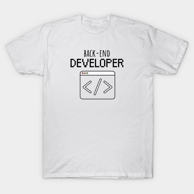 Back-end Developer T-Shirt by maxcode